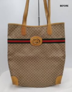 【GUCCI トートバッグ 修理】　カラーチェンジ・染め直し