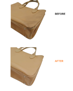 LONGCHAMP（ロンシャン）バッグ　自転車タイヤで付いた黒い汚れを補修