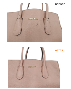 FURLA（フルラ）バッグ修理　コバの色移り・べたつきをクリーニング・リカラーで再生