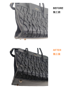 FURLAバッグ修理・補修　フルラ　スレ傷・色あせをリカラーで再生　BEFORE AFTER　ビフォーアフター