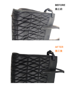 FURLAバッグ修理・補修　フルラ　スレ傷・色あせをリカラーで再生　BEFORE AFTER　ビフォーアフター