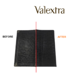】Valextra（ヴァレクストラ）財布修理｜ロングウォレットの色落ち・スレ傷をリカラーで修理　補修